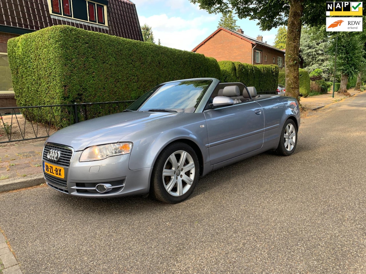 Audi A4 Cabriolet - 2.0 TFSI 200pk Aut NL Auto N.A.P leder xenon sportstoelen - AutoWereld.nl