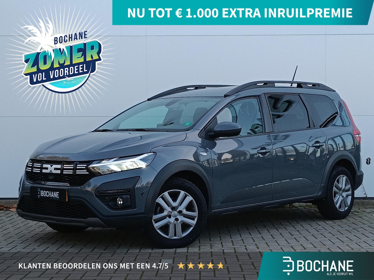 Dacia Jogger - 1.0 TCe 110 Expression 7p. Navigatie / Parkeersensoren + Camera / Multifunctionele Dakrail - AutoWereld.nl
