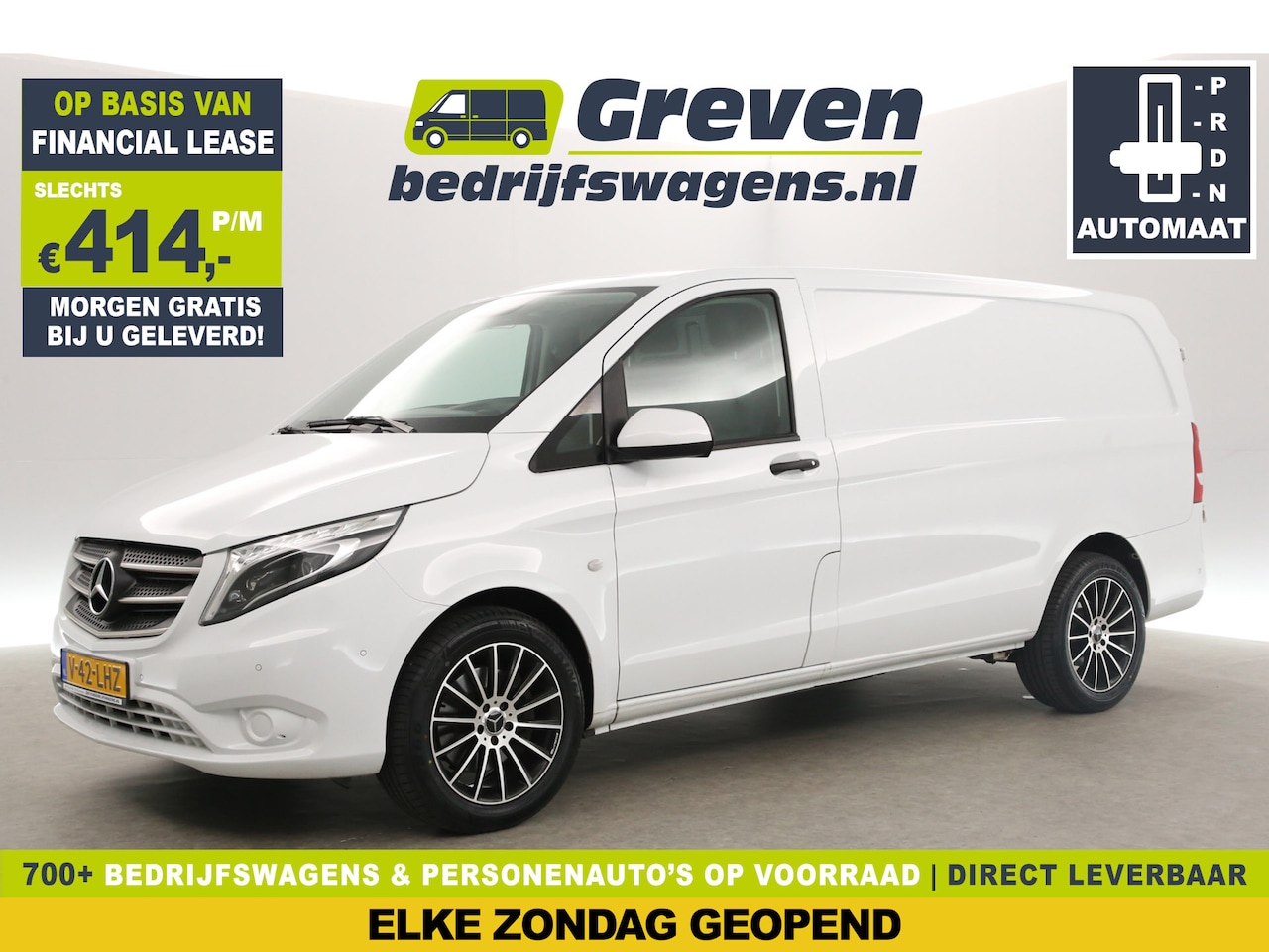 Mercedes-Benz Vito - 119 CDI Lang 191PK Automaat Airco Camera Cruise LED Navi PDC 18"LMV Leder Trekhaak - AutoWereld.nl