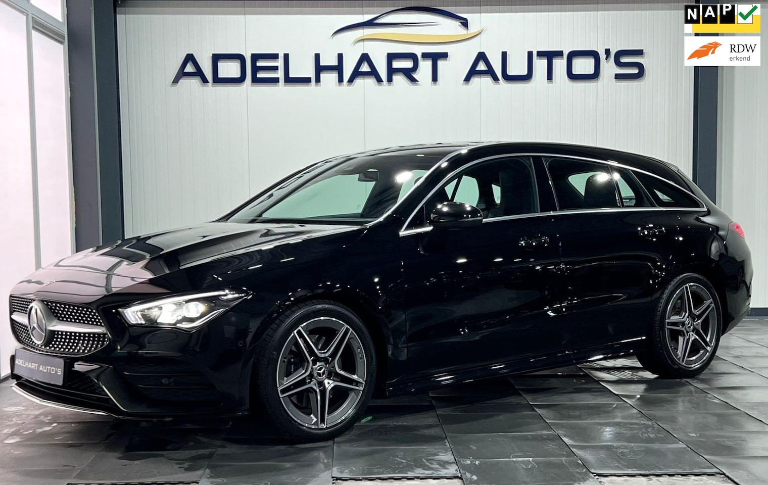 Mercedes-Benz CLA-klasse Shooting Brake - 200 Business Solution AMG Automaat / Navigatie full map / Cruise control / Climate control - AutoWereld.nl