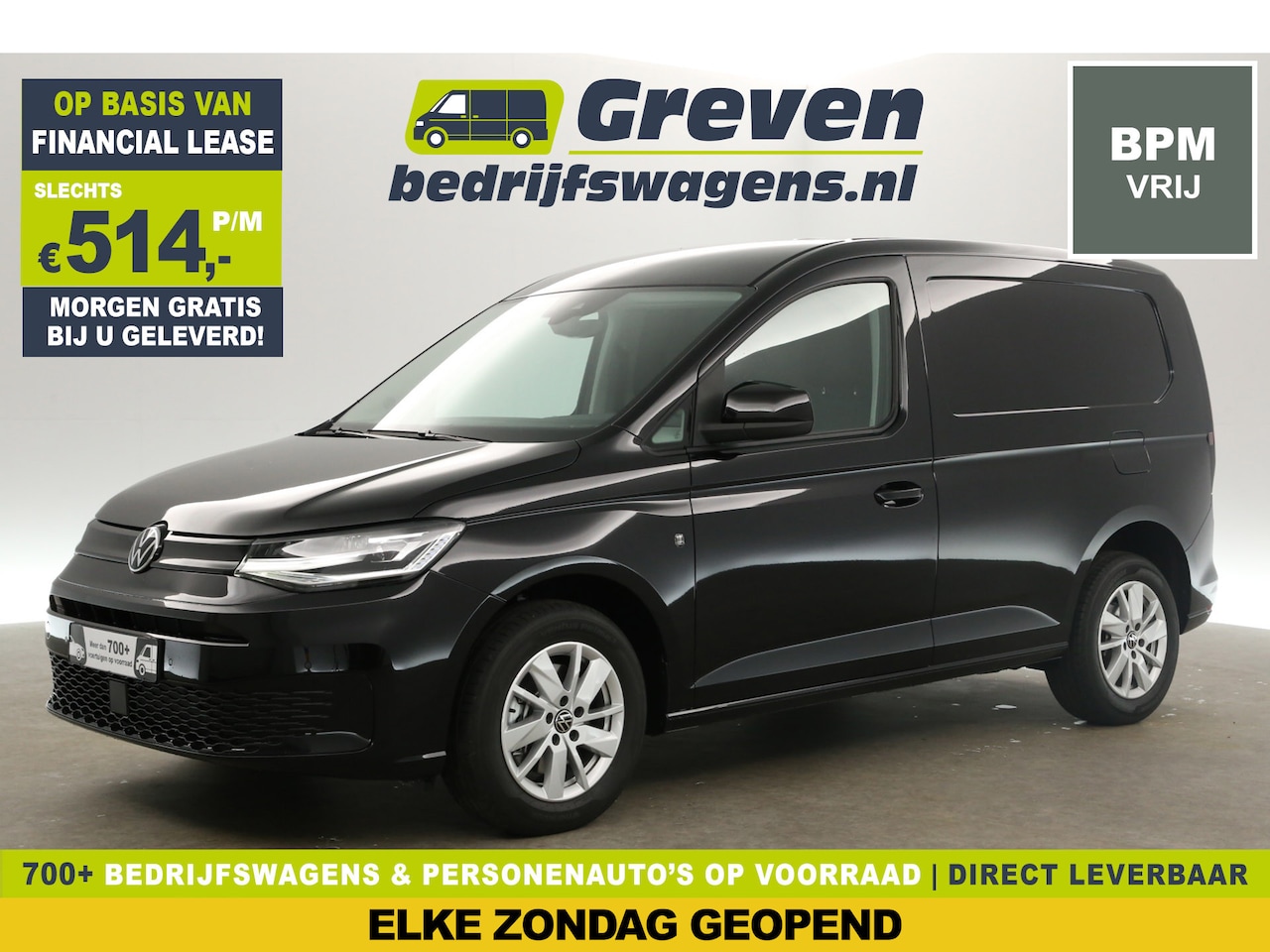 Volkswagen Caddy Cargo - 2.0 TDI 122PK L1H1 | BPM VRIJ! | DSG Automaat Virtual LED Camera Carplay Clima Cruise Navi - AutoWereld.nl