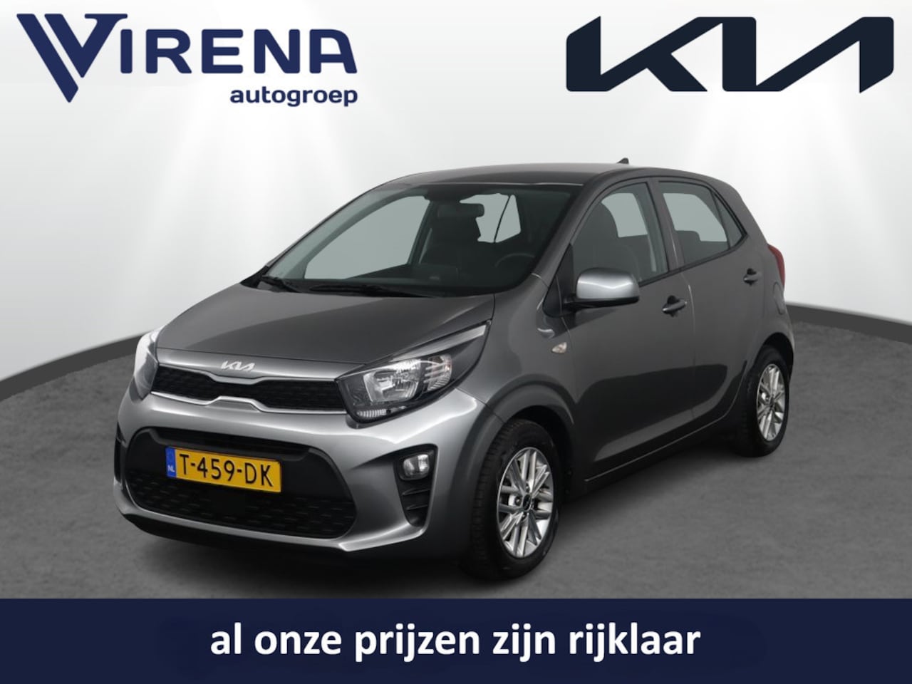 Kia Picanto - 1.0 DPi DynamicLine Navigatie via Apple Carplay/Android Auto - Cruise control - Airco - Ca - AutoWereld.nl