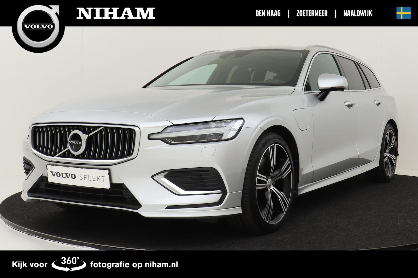 Volvo V60 - T8 RECHARGE AWD INSCRIPTION -PANO.DAK|360°CAM|HK-AUDIO|19"|BLIS|HEAD-UP DISP.|STYLING|TREK - AutoWereld.nl
