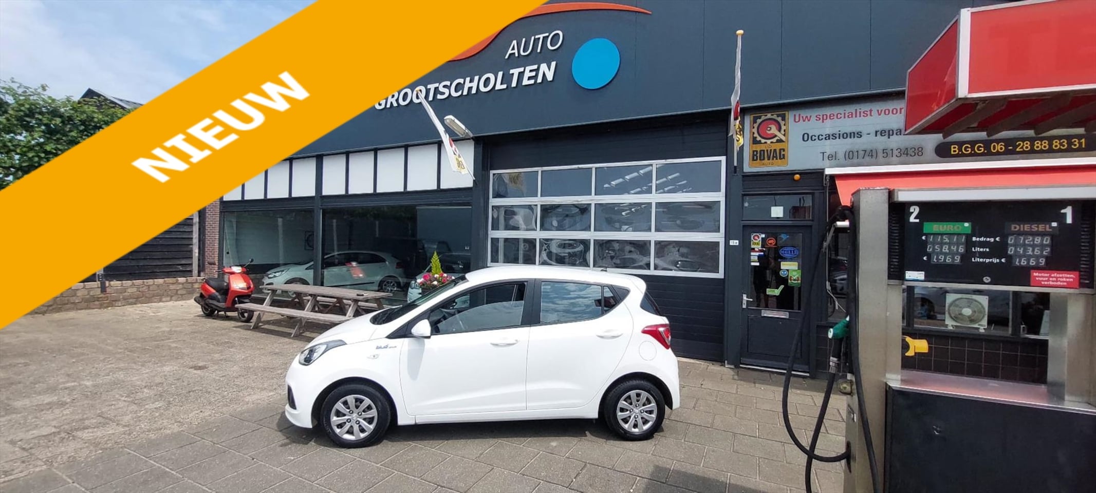 Hyundai i10 - 1.0i 66pk Blue 4pl. i-Drive Blue Navi ,Clima - AutoWereld.nl