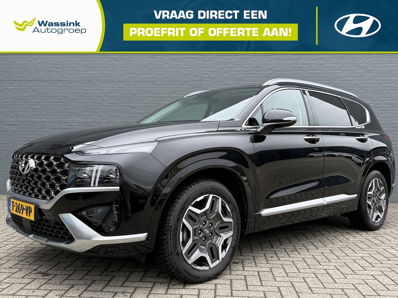 Hyundai Santa Fe - 1.6 T-GDi HEV 230pk Aut. (7-zitter) Premium Plus Sky | Schuif-Kanteldak | Full option | Wi - AutoWereld.nl