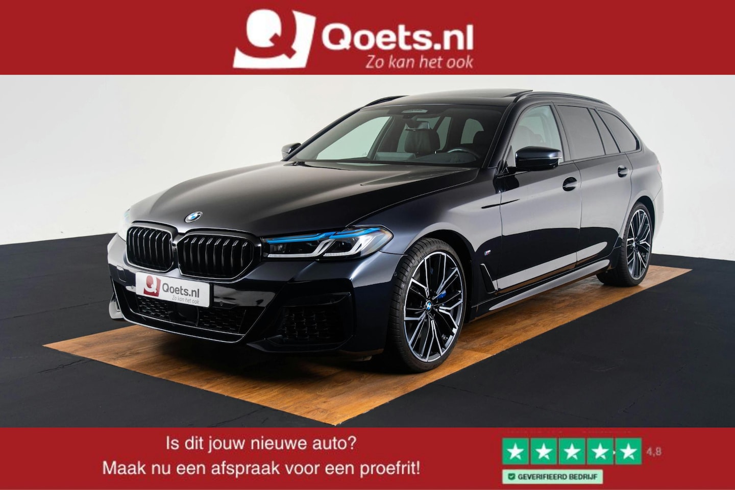 BMW 5-serie Touring - 540d xDrive High Executive M Sport - Trekhaak - Panoramadak - Interieurvoorverwarming - Pa - AutoWereld.nl