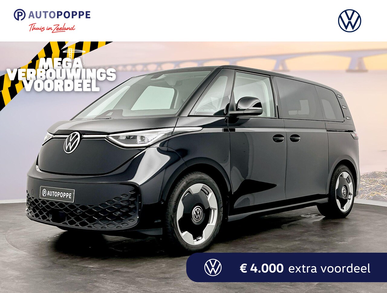 Volkswagen ID. Buzz - Pro Advantage Elektromotor 150 kW (204 pk) 2988 mm - AutoWereld.nl