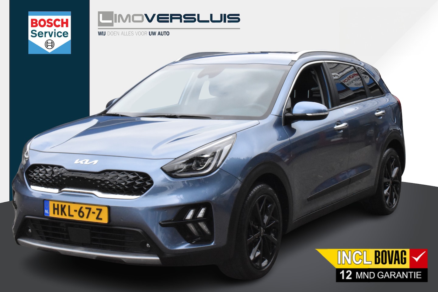 Kia Niro - 1.6 GDi Hybrid Dynamicline Plus-Pack Blind Spot | Navigatie | Camera | Half-Leder | Keyles - AutoWereld.nl