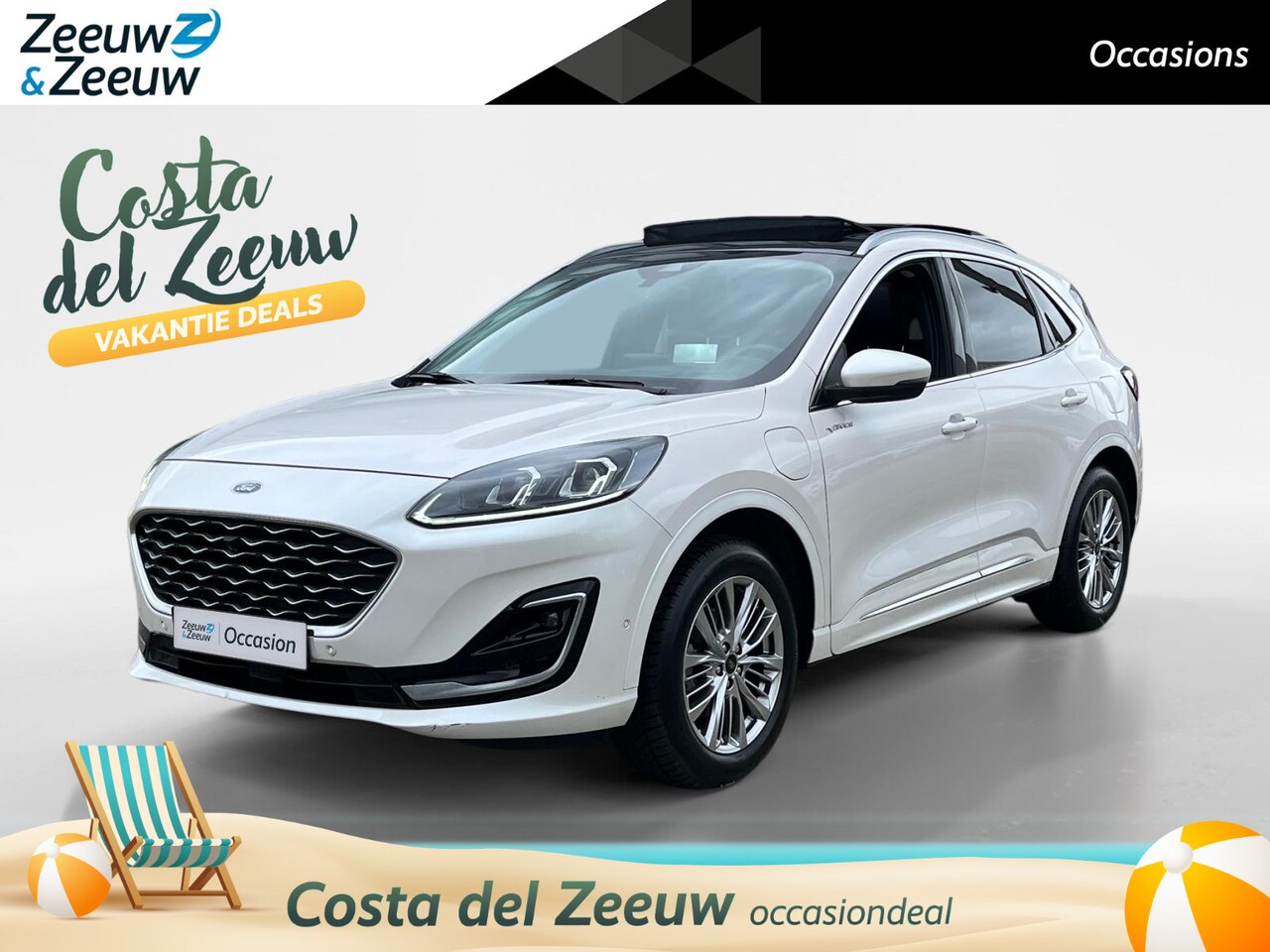 Ford Kuga - 2.5 PHEV Vignale | Trekhaak | Schuif/Kantel Dak | Elekt. achterklep | Adaptieve Cruise Con - AutoWereld.nl