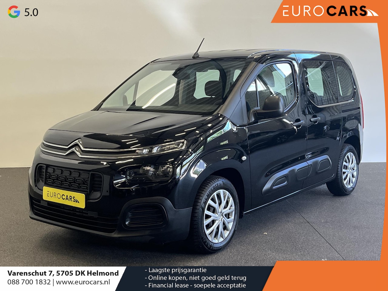 Citroën Berlingo - 1.2 PureTech Live 110pk 6-Bak Airco Cruise Control 2 Schuifdeuren Bluetooth Slechts 48000 - AutoWereld.nl