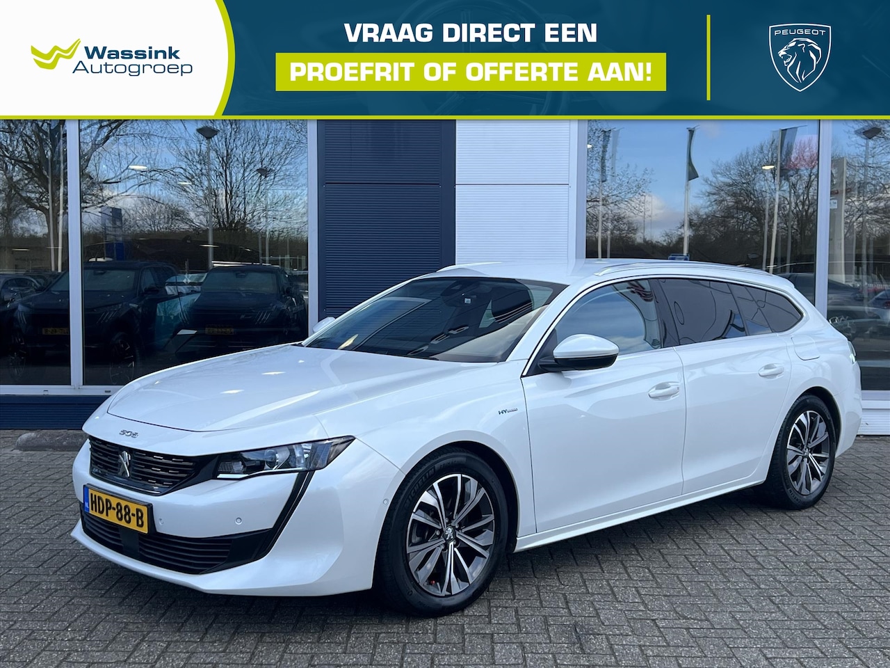 Peugeot 508 SW - 1.6 Hybrid 225pk e-EAT8 Allure Pack Business | Trekhaak | Camera | Carplay | Elektrische K - AutoWereld.nl