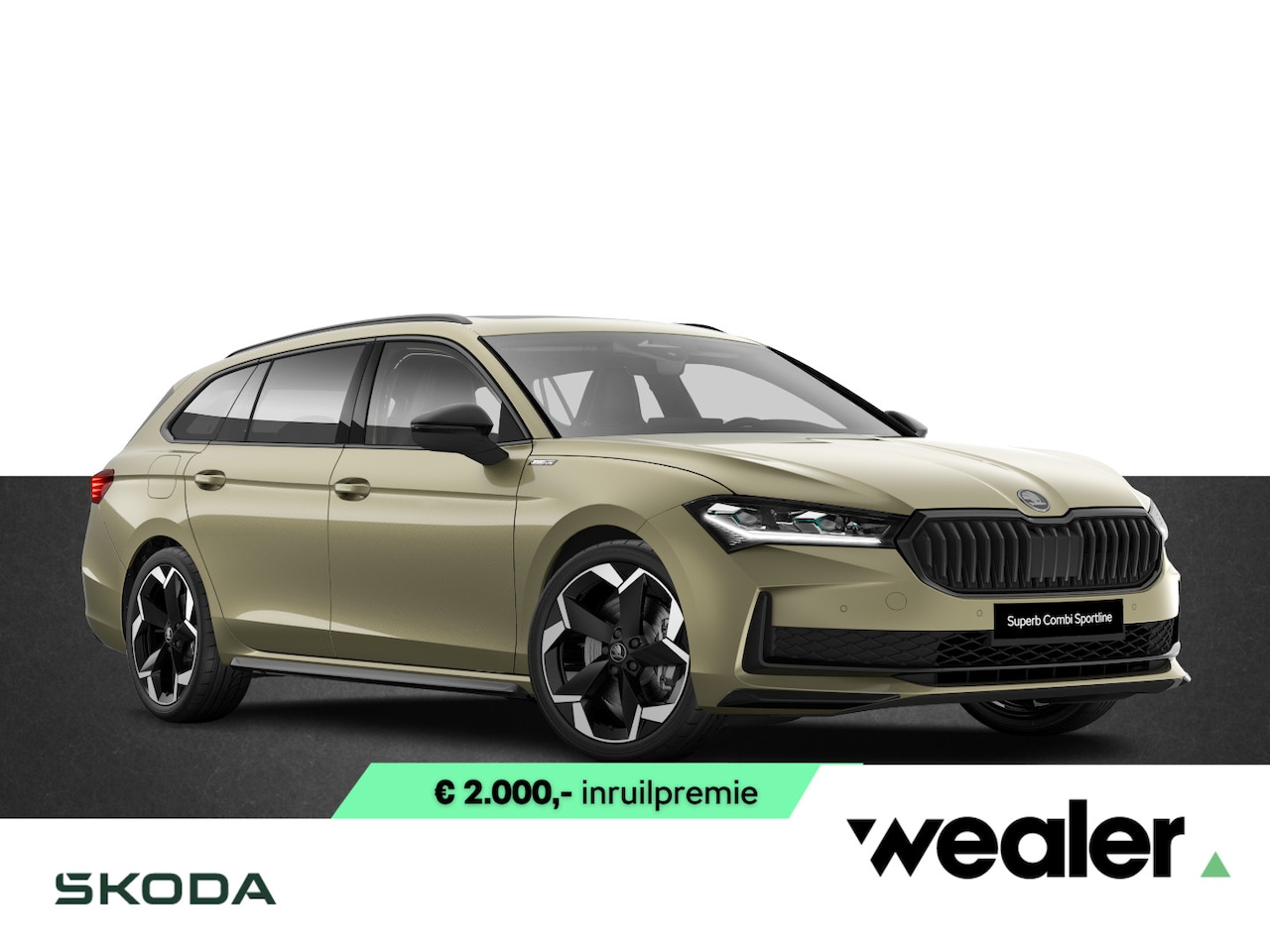 Skoda Superb Combi - Sportline Business 1.5 TSI PHEV 204 PK DSG Automaat | Panorama dak | 19" lichtmetalen velg - AutoWereld.nl