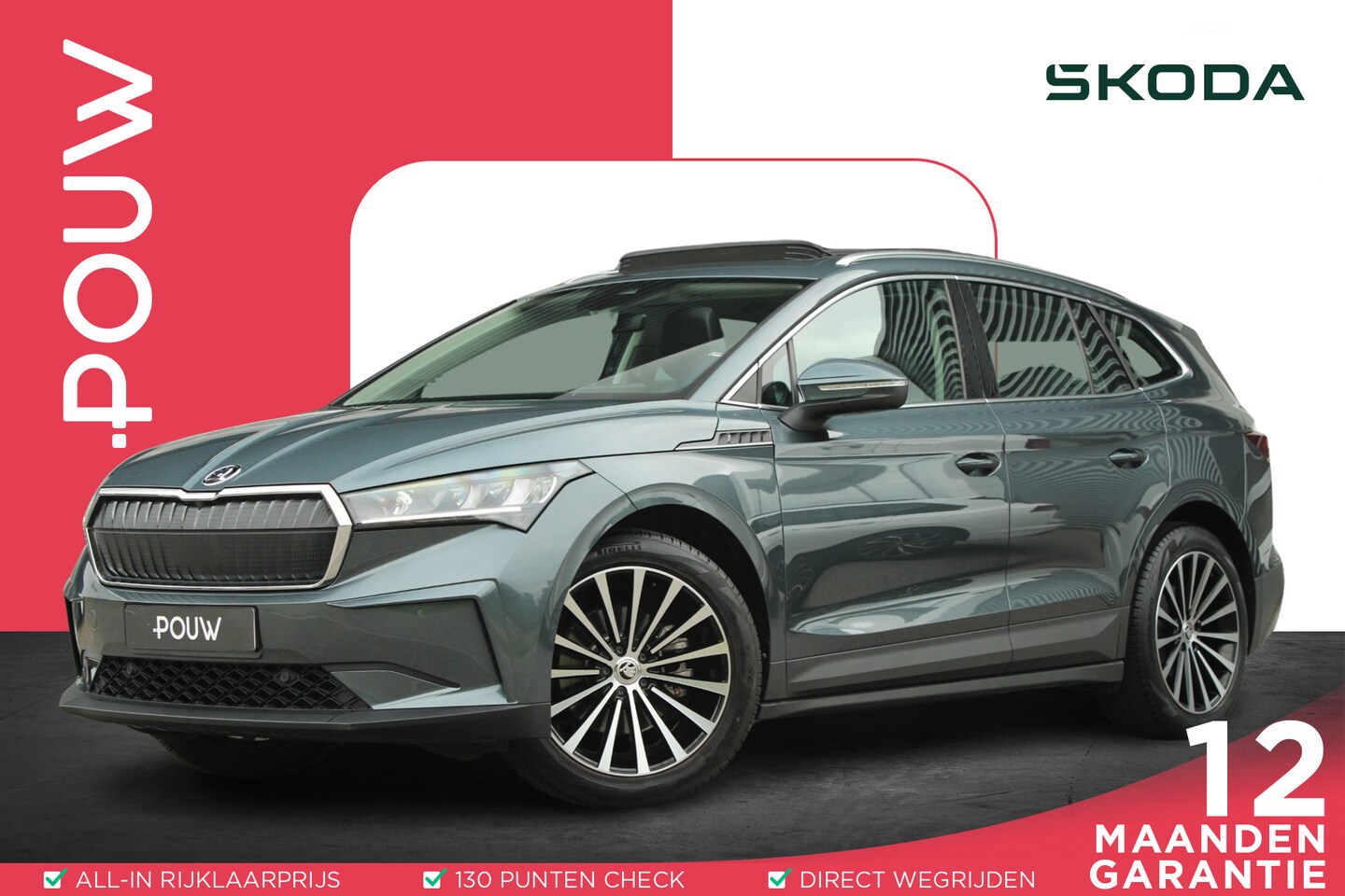 Skoda Enyaq iV - 60 180pk | SoH 94% | Panoramadak | Stoel & Stuurverwarming | Navigatie | Apple CarPlay / A - AutoWereld.nl