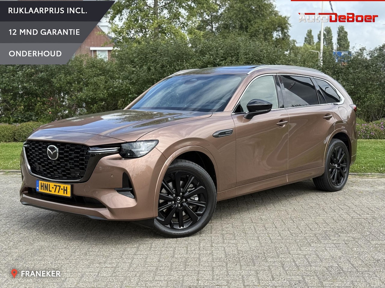 Mazda CX-80 - 2.5 e-SkyActiv PHEV Homura Plus PANO | 360 Camera | 7 Zitter - AutoWereld.nl