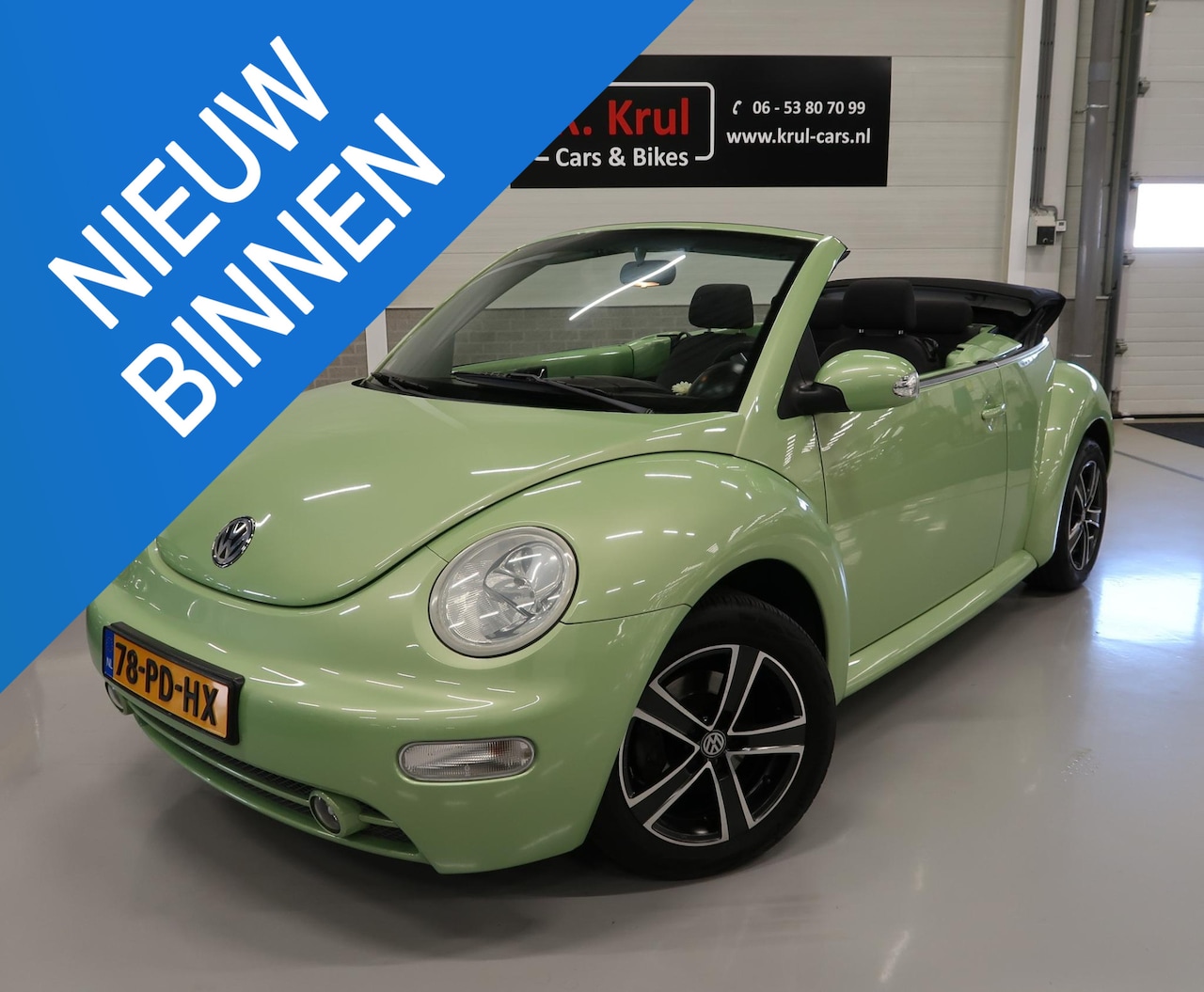Volkswagen New Beetle Cabriolet - 1.4i Cabrio Sportvelgen NL-Auto NAP Boekjes aanwezig Youngtimer Zeer nette staat Windscher - AutoWereld.nl