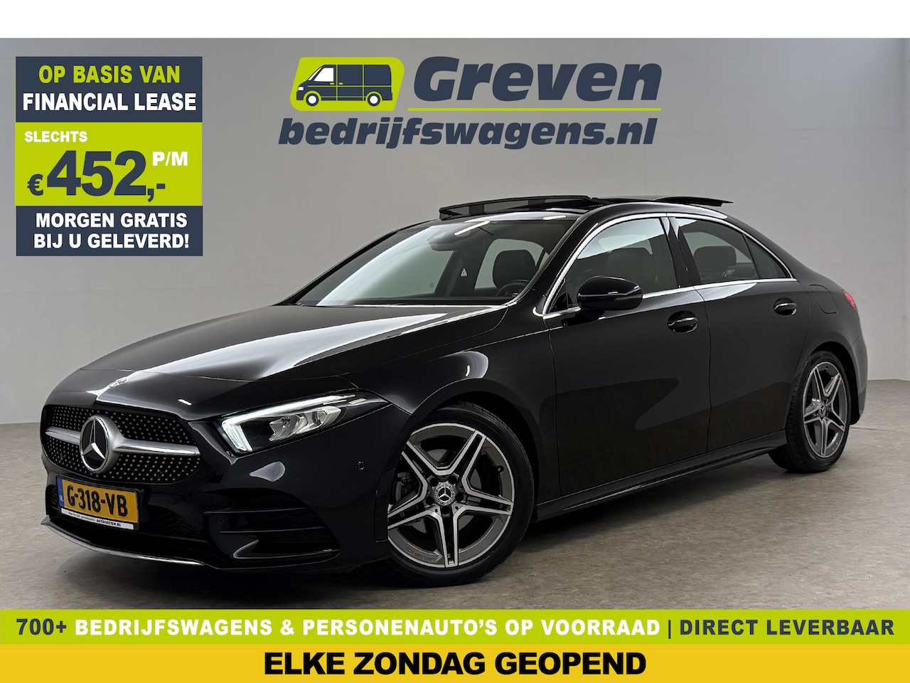 Mercedes-Benz A-klasse - 200 AMG 164PK Pano LED Virtual Clima Cruise Camera Carplay Navi PDC 18"LMV - AutoWereld.nl