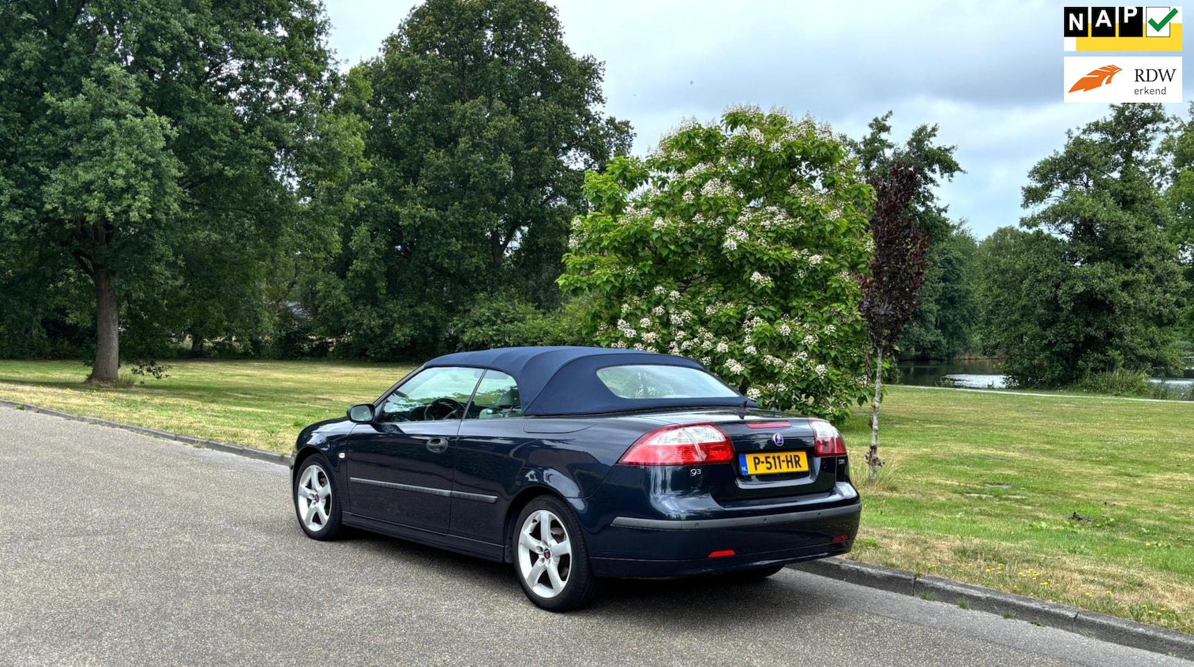 Saab 9-3 Cabrio - 1.8t Automaat-Volledige historie-nieuwe kap. - AutoWereld.nl