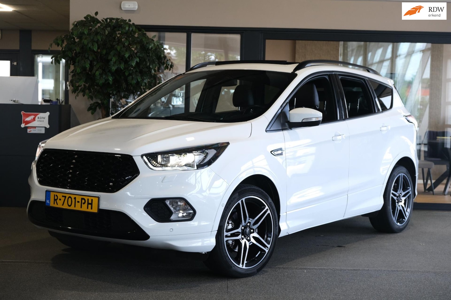 Ford Kuga - 1.5 EcoBoost ST-Line Pano Trek Navi Cam Led Leder Keyless - AutoWereld.nl