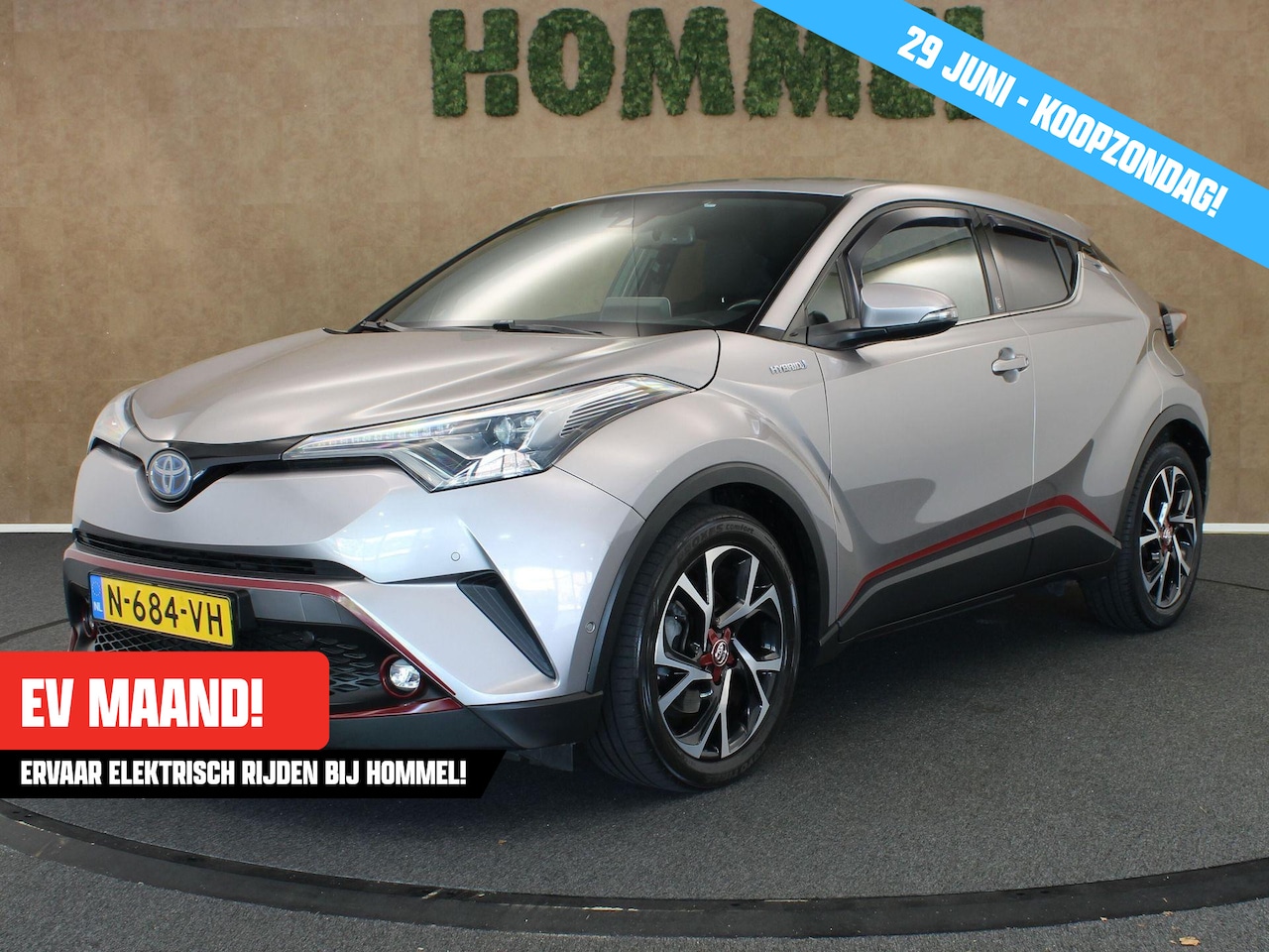 Toyota C-HR - 1.8 Hybrid Business Intro - AFNEEMBARE TREKHAAK - TREKGEWICHT 725 KG - NAVIGATIE - 18 INCH - AutoWereld.nl