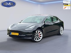 Tesla Model 3 - Performance 462 pk AWD 75 kWh, panoramadak, leder, 20 inch, Nederlandse auto met nationale