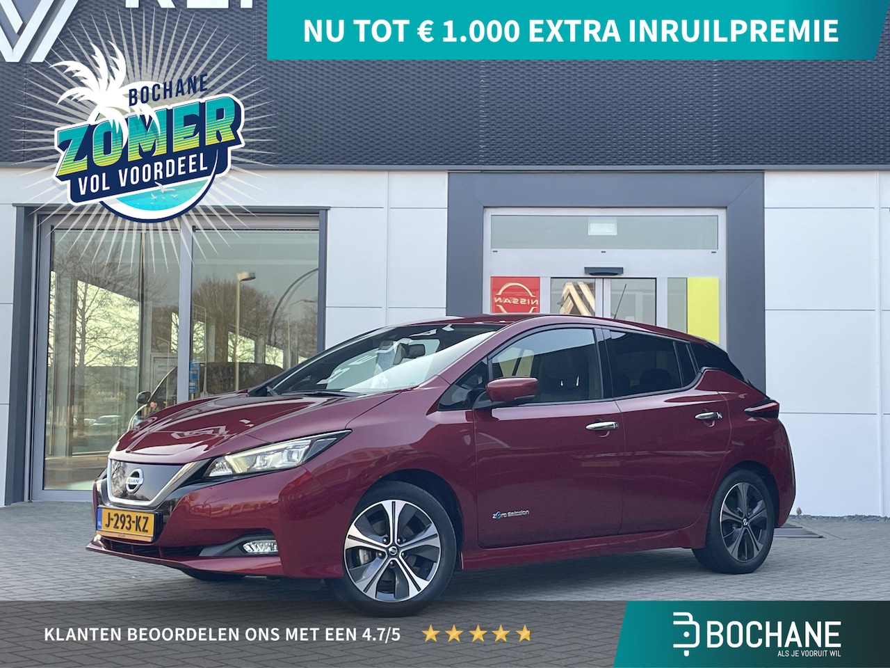 Nissan LEAF - 40 kWh Tekna | Stoelverwarming - AutoWereld.nl