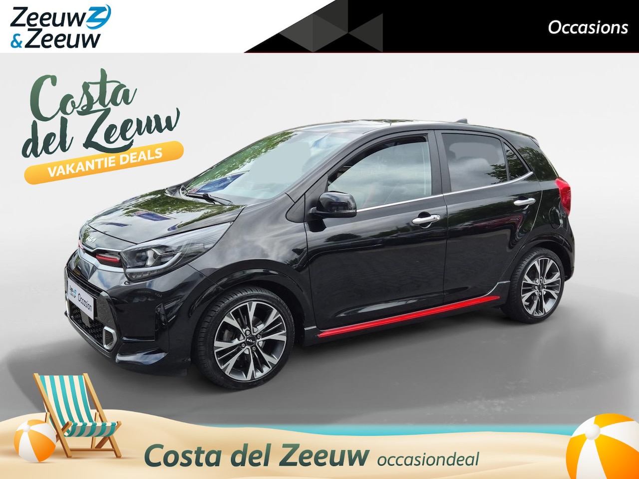 Kia Picanto - 1.0 T-GDi GT-Line 5p | Airco | Navi | Camera | LM Velgen | Winterbanden | Leder | Schuifda - AutoWereld.nl