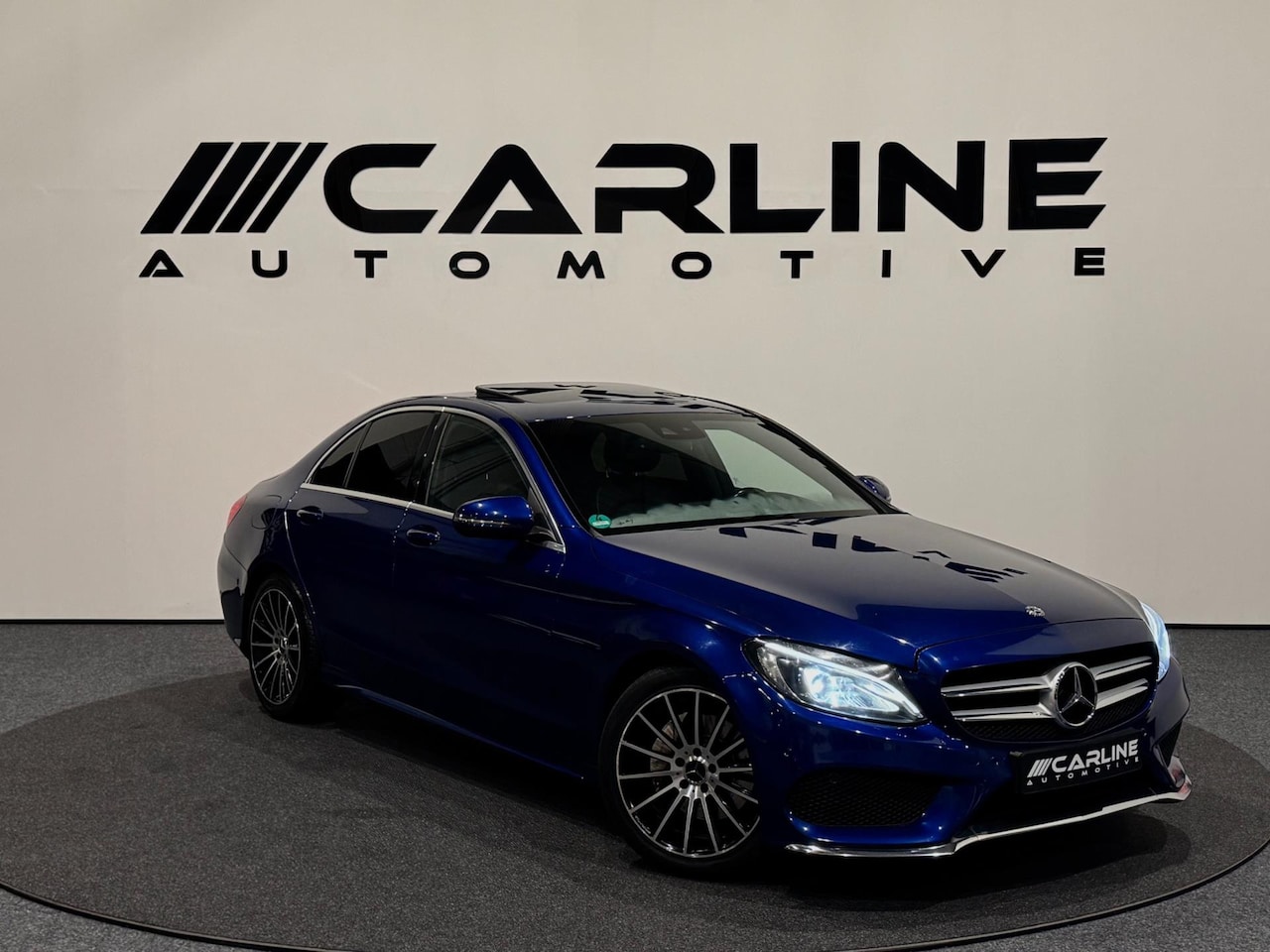 Mercedes-Benz C-klasse - 200 AMG LINE PANORAMA ACC KEYLESS CAMERA LEDER NAVI GARANTIE NAP APK - AutoWereld.nl