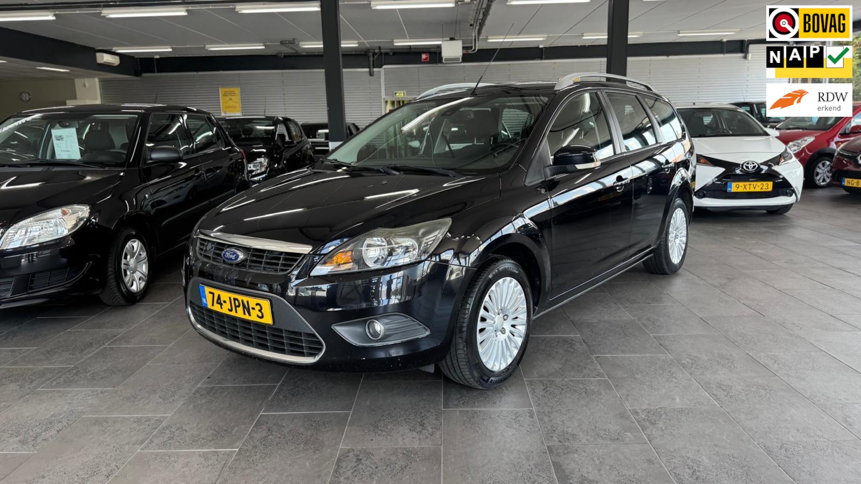 Ford Focus Wagon - 1.8 Titanium Flexi Fuel navi clima cruise controle elektrische pakket parkeersensoren trek - AutoWereld.nl