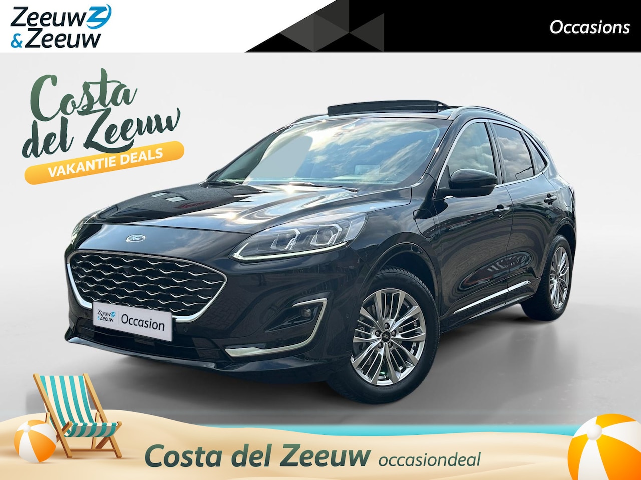 Ford Kuga - 2.5 PHEV Vignale | Driver Assistance Pack | Panorama dak | Lederen Stoelen | Winterpack | - AutoWereld.nl