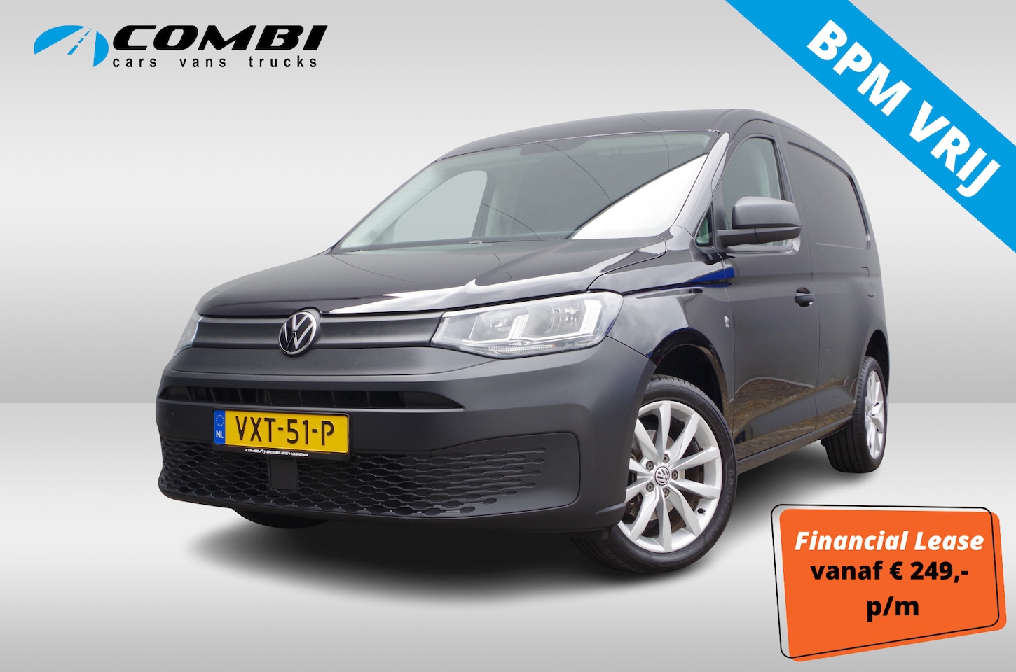 Volkswagen Caddy Cargo - 2.0 TDI > Deep Black/17inch/Trekhaak/Cruise/Navi... - AutoWereld.nl