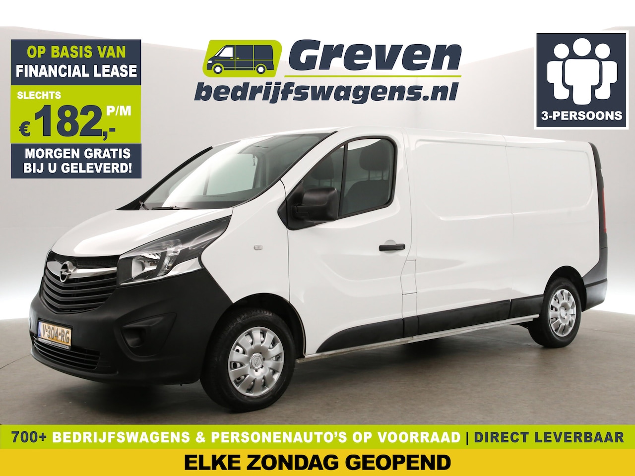 Opel Vivaro - 1.6 CDTI L2H1 Airco Cruise LED 3 Persoons Schuifdeur - AutoWereld.nl