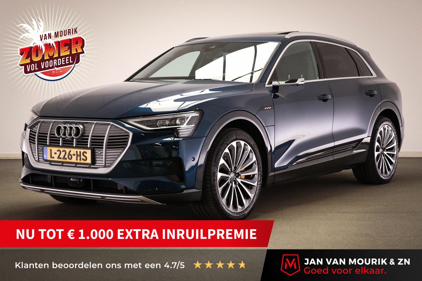 Audi e-tron - e-tron 55 quattro 95 kWh | PANOAMADAK | MATRIX LED | HEAD UP | 360 CAMERA | TREKHAAK AFNEE - AutoWereld.nl