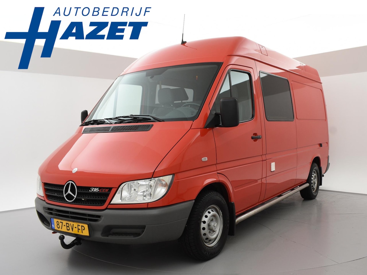Mercedes-Benz Sprinter - 316 CDI 2.7 156 PK DUBBEL CABINE AUT. 23.905 KM! *MARGE* + STANDKACHEL | AIRCO - AutoWereld.nl