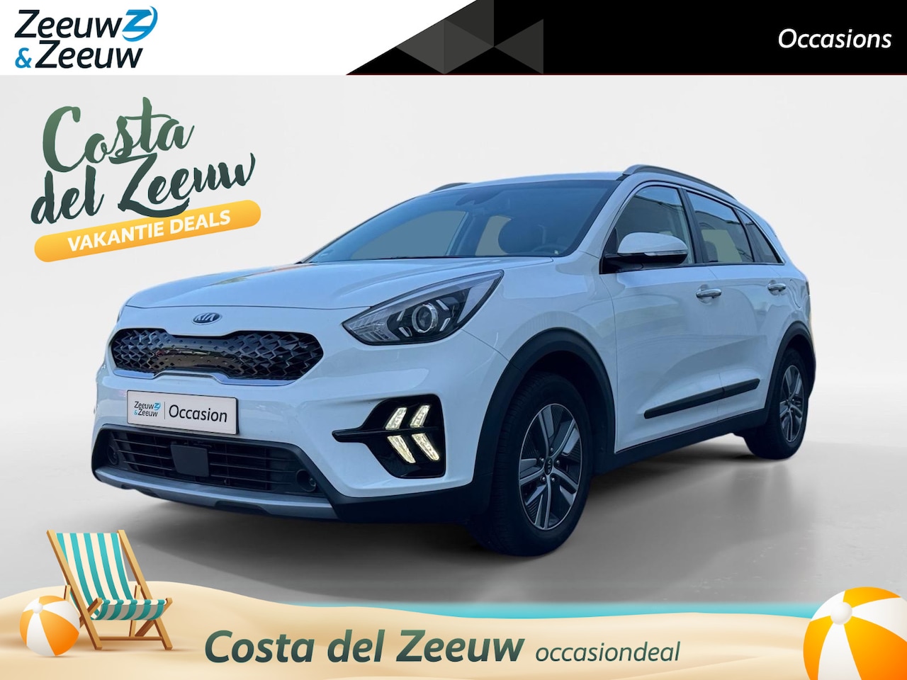 Kia Niro - 1.6 GDi Hybrid DynamicLine Navigatie | Parkeercamera achter | Climate control | Apple Carp - AutoWereld.nl