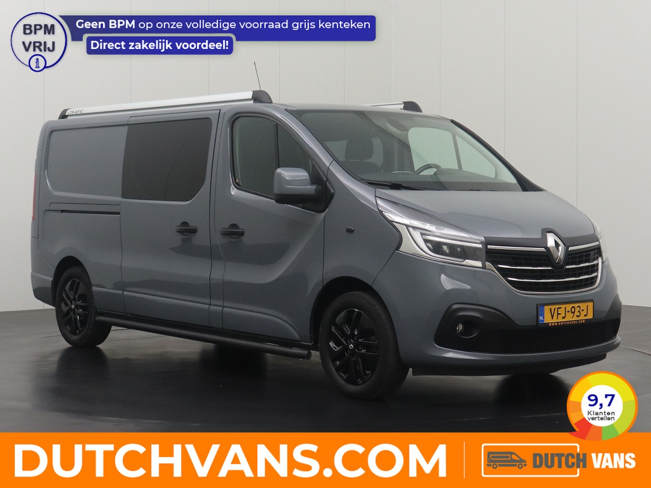 Renault Trafic - 2.0DCi 145Pk Lang Dubbele Cabine Edition | Camera | Airco | Cruise | privacy - AutoWereld.nl
