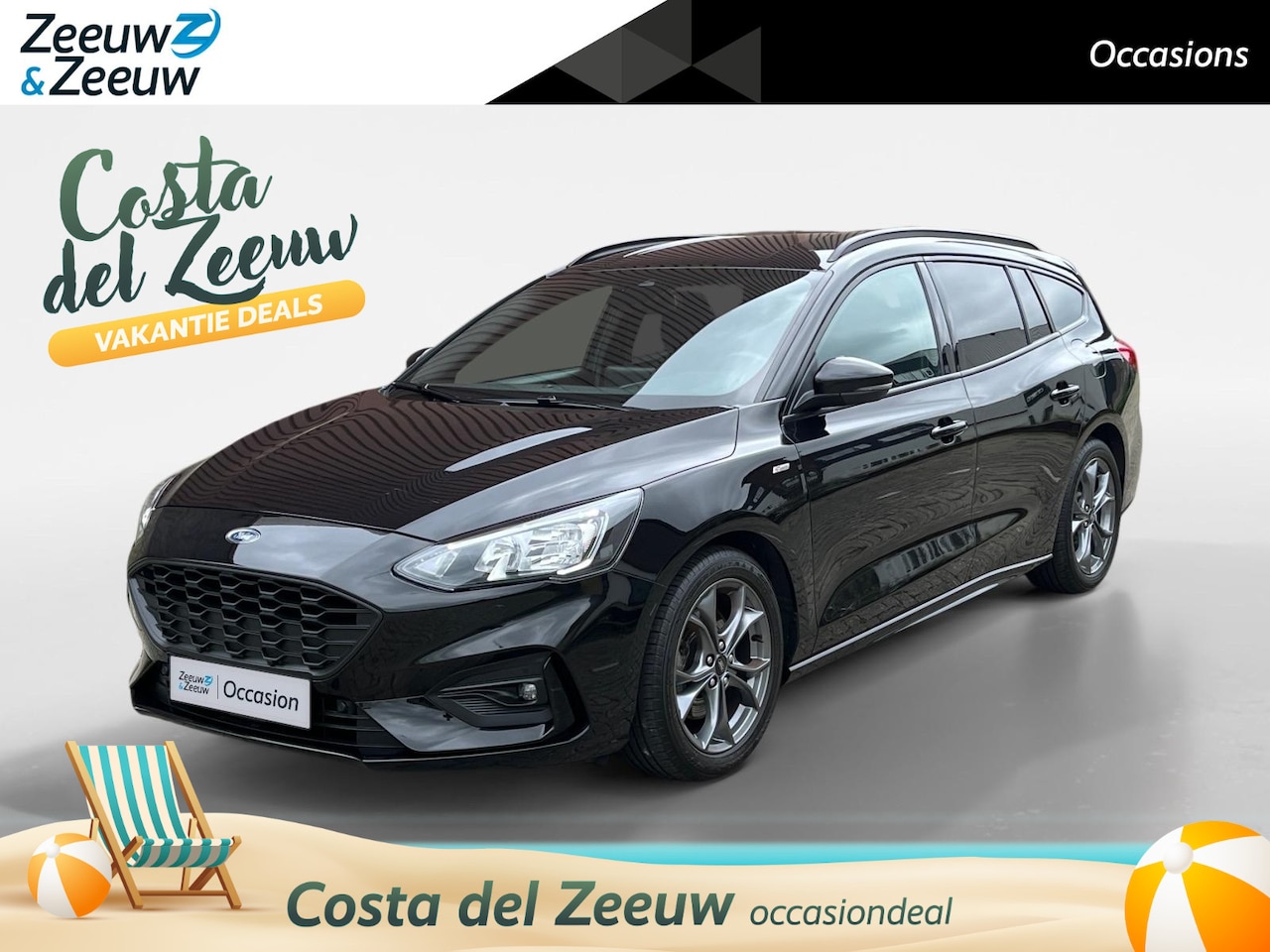Ford Focus Wagon - 1.0 EcoBoost Hybrid Active X Business | Navigatie | Apple Carplay / Android Auto | Achteru - AutoWereld.nl