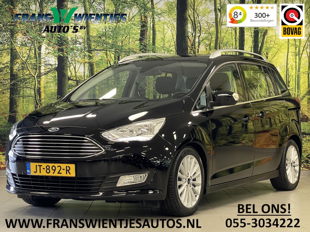 Ford Grand C-Max - 1.0 Titanium | 1ste eigenaar | Origineel Nederlands | Bluetooth | Airconditioning | Naviga - AutoWereld.nl