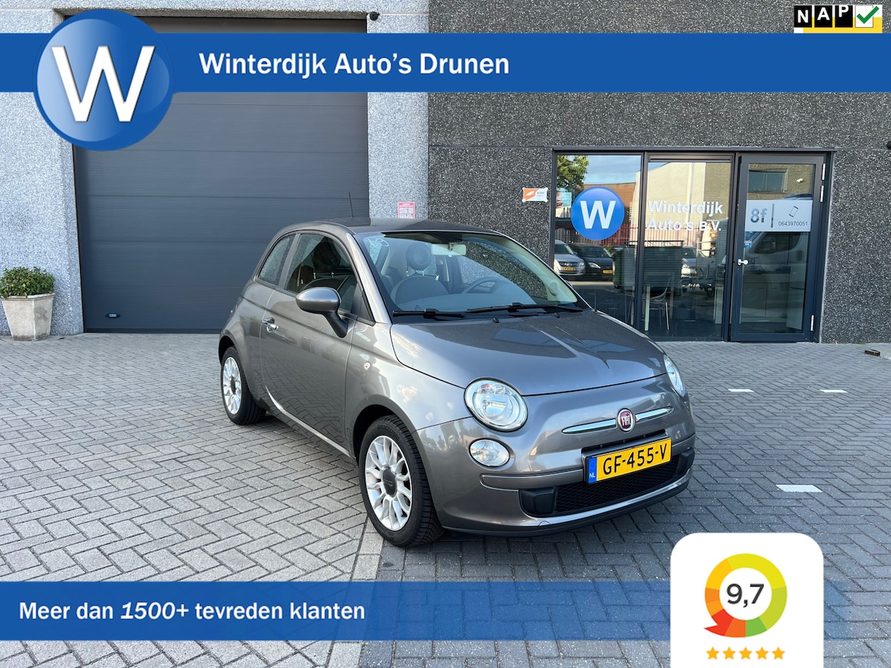 Fiat 500 - 1.0 TwinAir Pop Airco! Nap! Grijs! Nieuwe Apk! - AutoWereld.nl