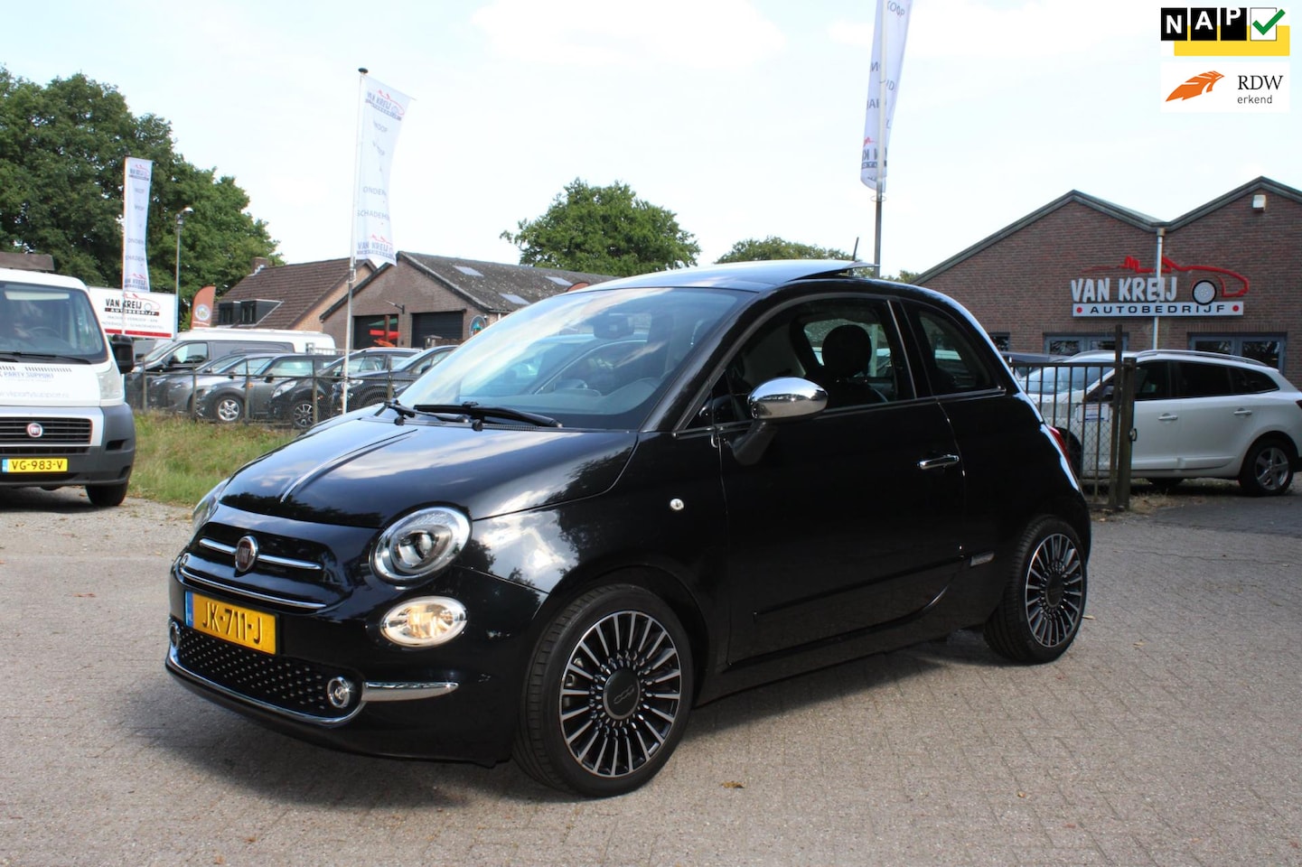 Fiat 500 - 1.2 Lounge 1.2 Lounge, Navi, Leder, panorama Pdc, Nap - AutoWereld.nl