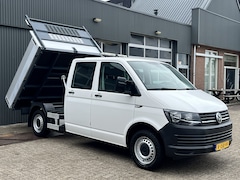 Volkswagen Transporter - 2.0 TDI L2H1 DC Euro 6 Pick up Kipper Dubbele cabine open laadbak met Airco Trekhaak 2200k