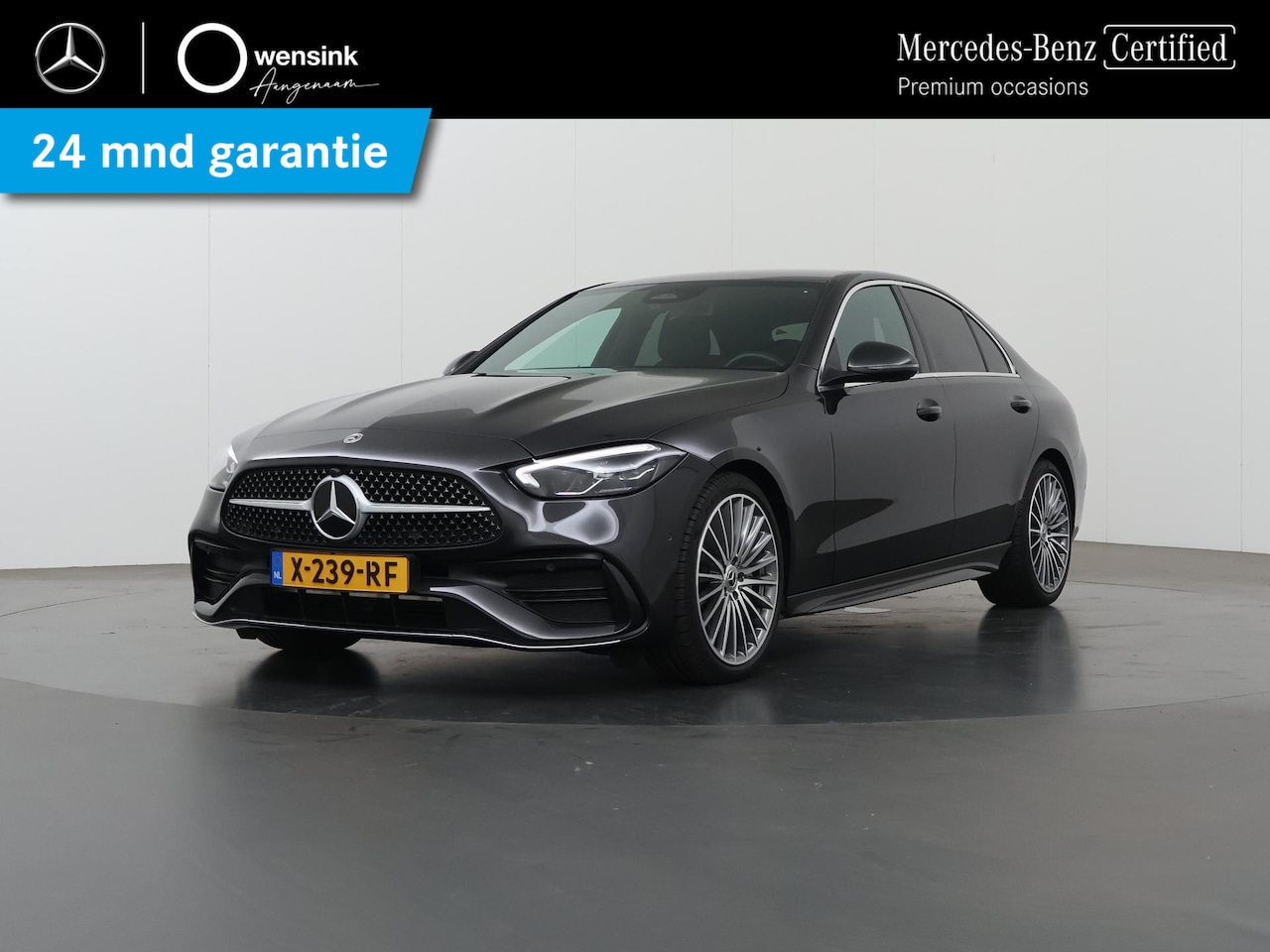 Mercedes-Benz C-klasse - 180 AMG Line | Memory | 19" Multispaaks velgen | High Peformance LED | Sfeerverlichting | - AutoWereld.nl