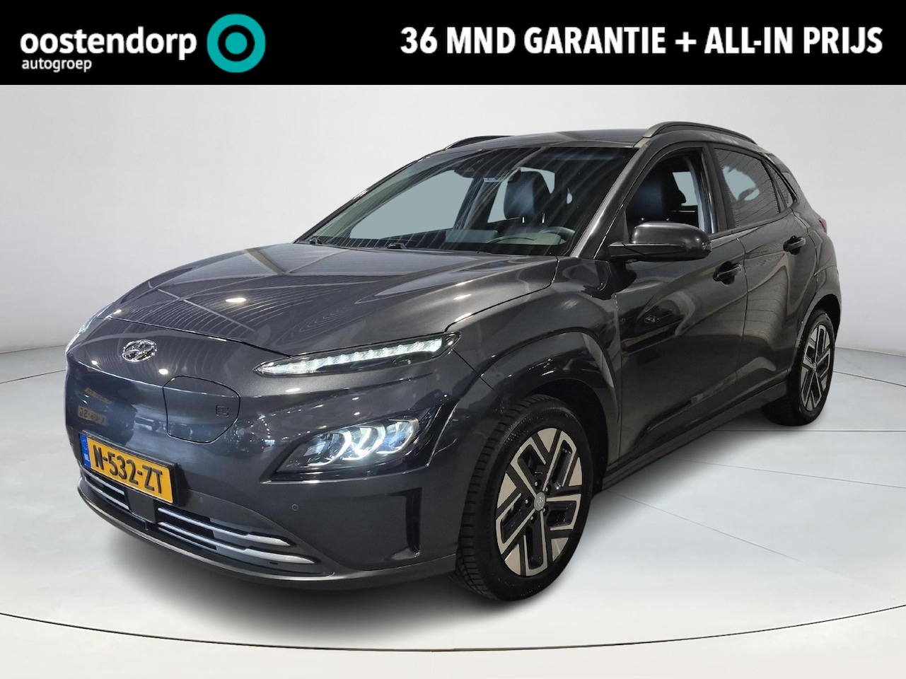 Hyundai Kona Electric - EV Premium 64 kWh | 3-Fase | Stoelverkoeling/verwarming | Leder | Rijklaarprijs! - AutoWereld.nl