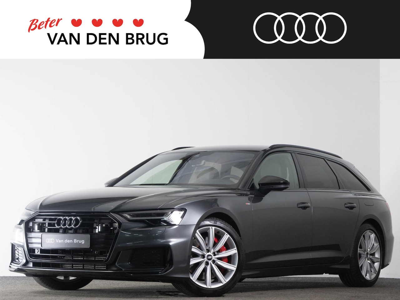 Audi A6 Avant - S-Line 55 TFSI e 367 PK QUATTRO Competition | LED Matrix | Achteruitrijcamera | Bang & Olu - AutoWereld.nl
