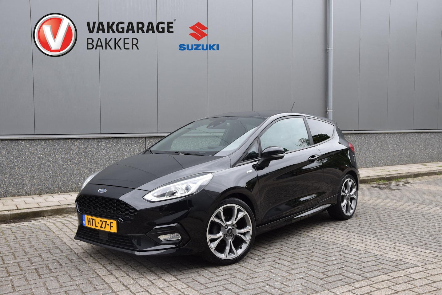 Ford Fiesta - 1.0 EcoBoost ST-Line | lederen/stof bekleding | stuurwiel verwarmd | cruise control | - AutoWereld.nl