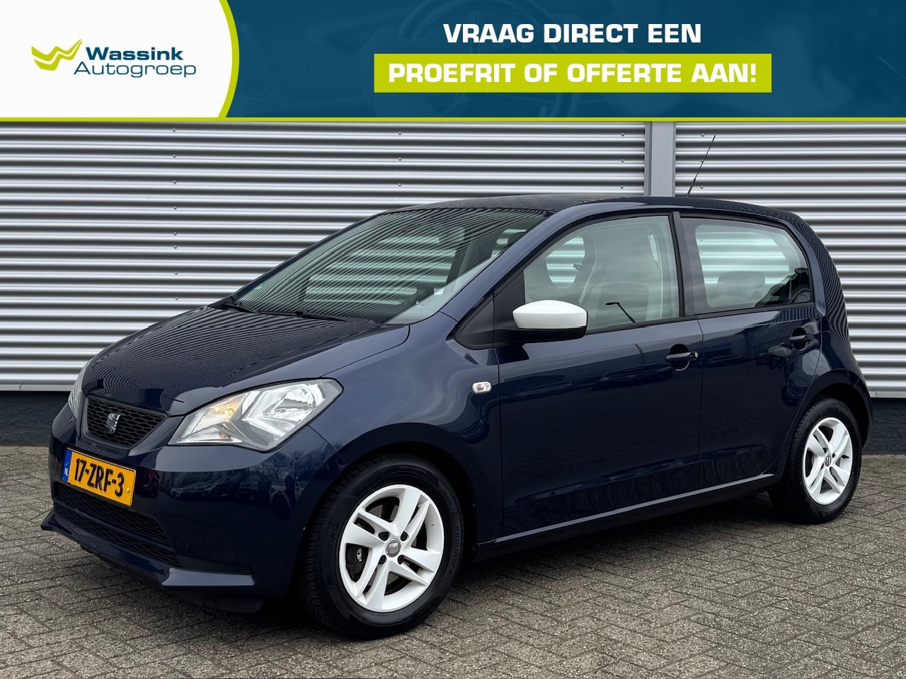 Seat Mii - 1.0 60pk 5D @Mii | Airco | Lichtmetalen Velgen | Navigatie | - AutoWereld.nl