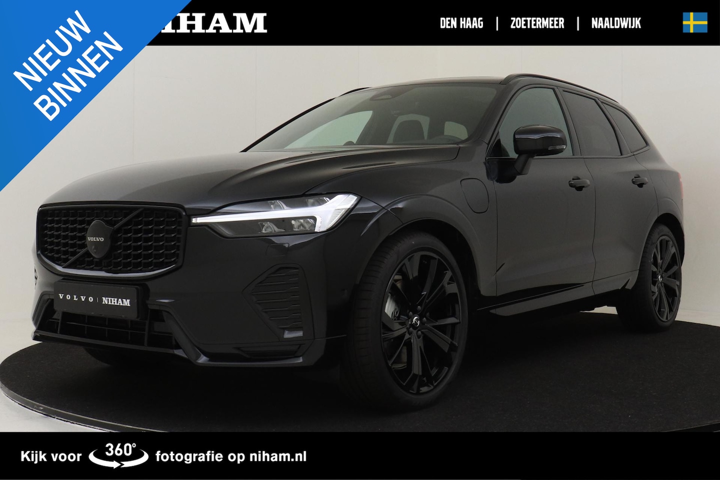 Volvo XC60 - T6 PLUG-IN HYBRID AWD ULTRA BLACK EDITION *NIEUW!* -PANO.DAK|BOWERS&WILKINS|LUCHTVERING|GE - AutoWereld.nl