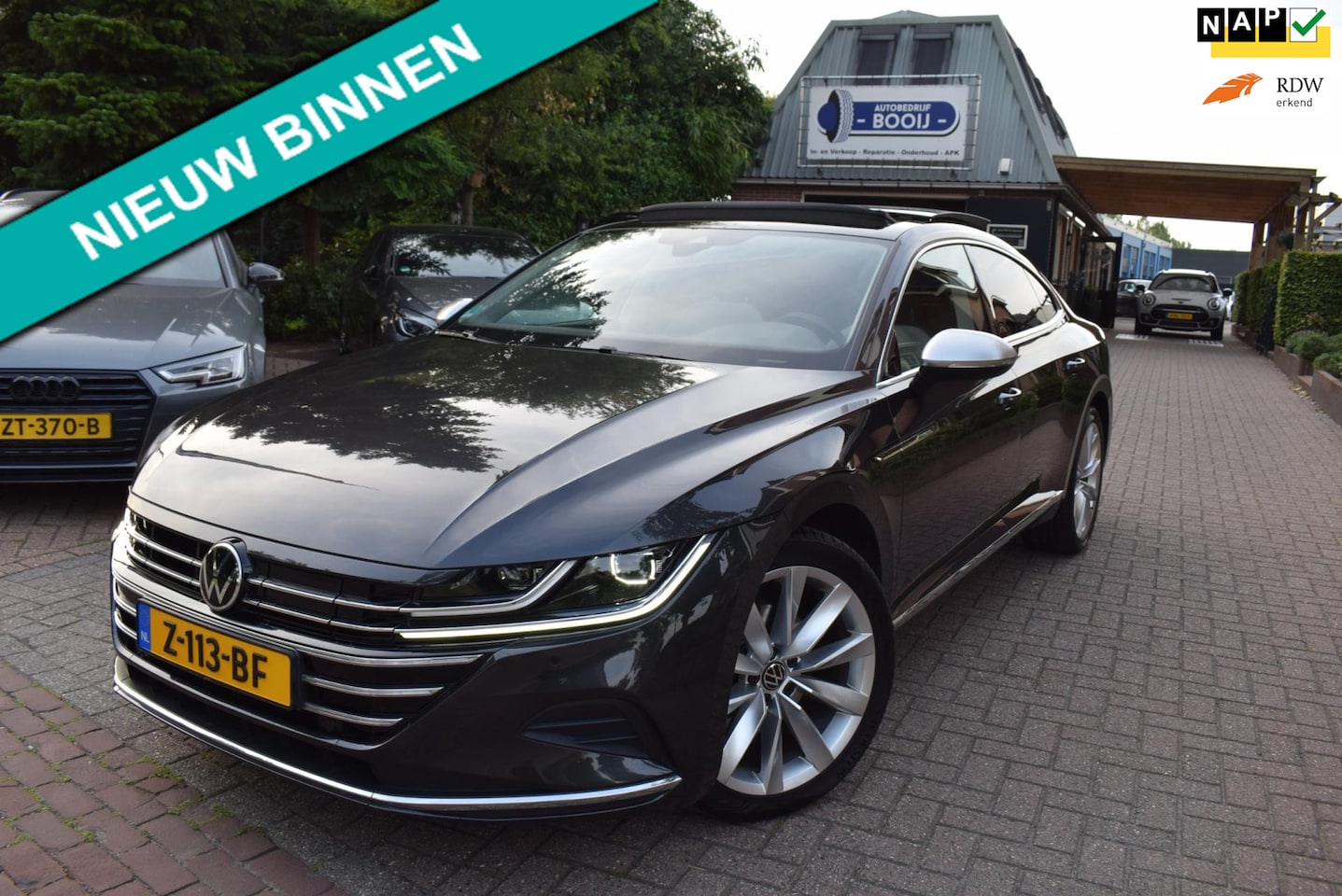Volkswagen Arteon - 1.4 TSI eHybrid R-Line Business+ AUTOM/PANO-DAK/ADAP CRUISE/CAMERA/NAVI/DEC 2021/AIRCO-ECC - AutoWereld.nl
