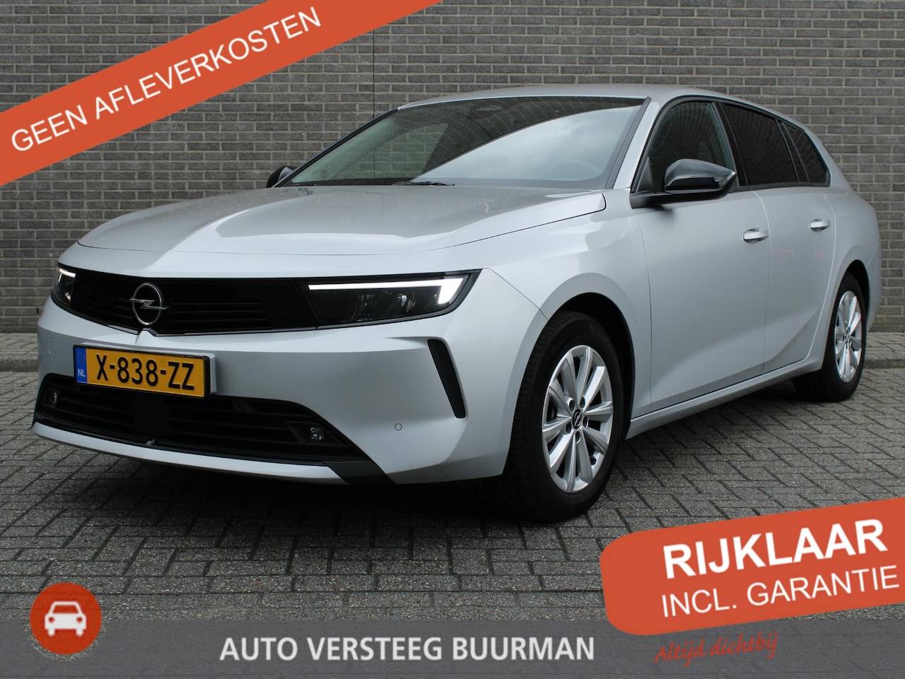 Opel Astra Sports Tourer - 1.2 Level 2 Cruise en Climate Control, Parkeersensoren Voor en Achter, Navigatie - AutoWereld.nl