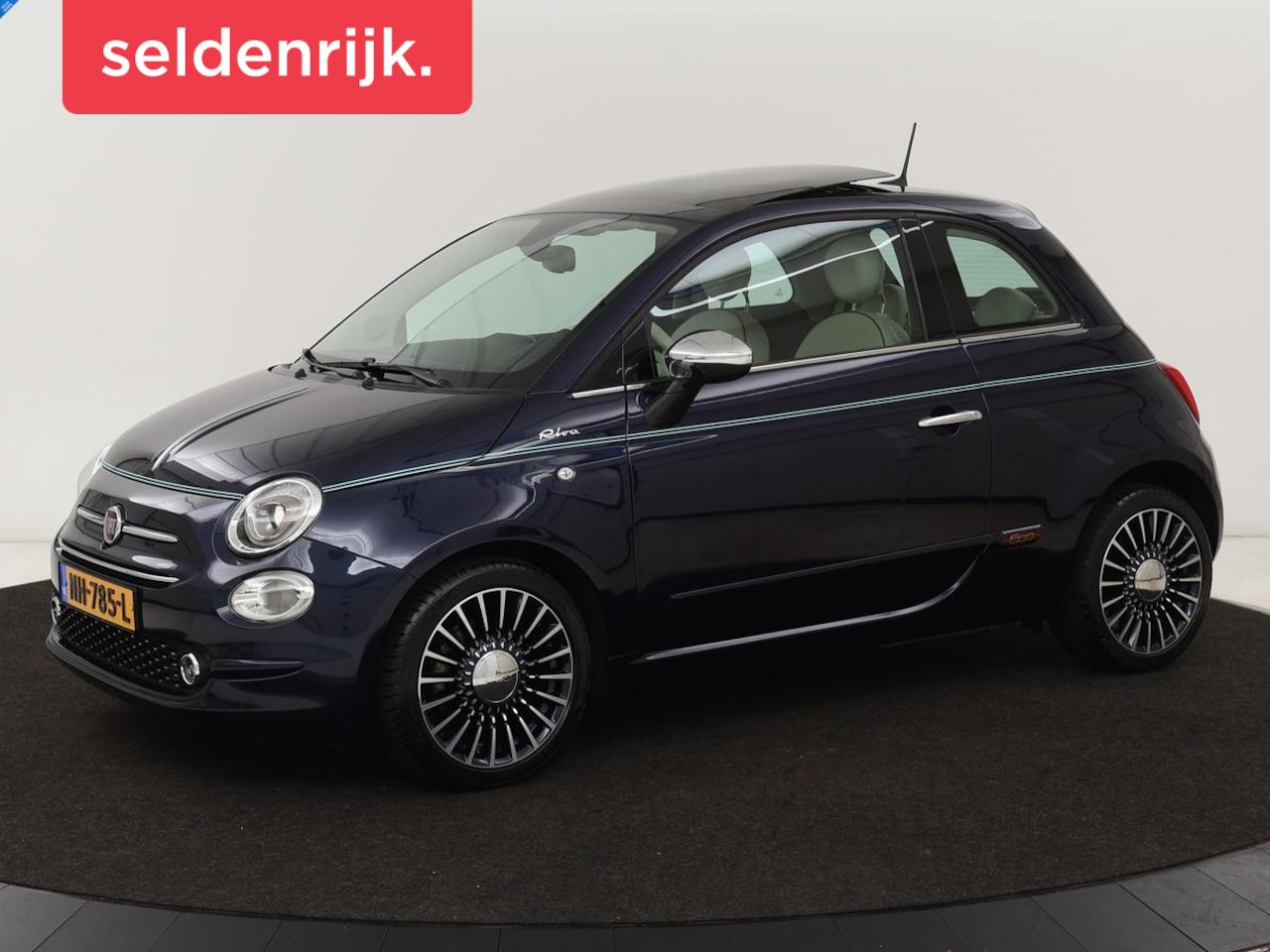 Fiat 500 - 0.9 TwinAir Turbo Riva | Panoramadak | Leder | Climate control | Navigatie | Cruise contro - AutoWereld.nl