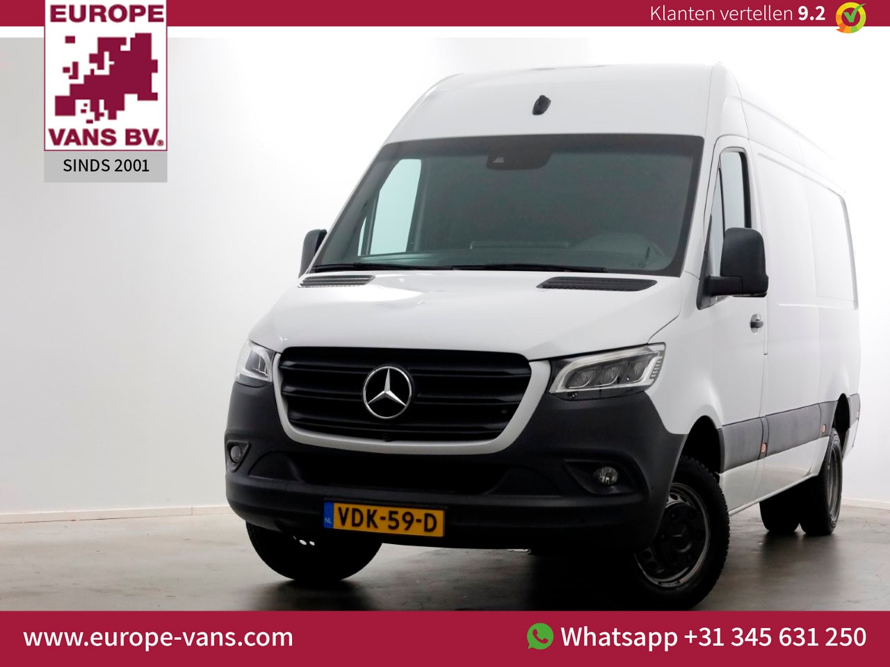 Mercedes-Benz Sprinter - 516 CDI 163pk L2H2 7G Automaat LED/ACC/Camera/Trekhaak 3500kg 01-2020 - AutoWereld.nl